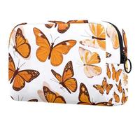Sacs À Cosmétiques pour Femmes Papillons Monarques Trousse De Maquillage Trousse De Toilette De Voyage Organisateur De Cosmétiques