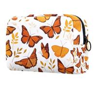 Sacs À Cosmétiques pour Femmes Papillons Monarques Trousse De Maquillage Trousse De Toilette De Voyage Organisateur De Cosmétiques