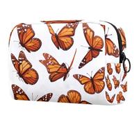 Sacs À Cosmétiques pour Femmes Papillons Monarques Trousse De Maquillage Trousse De Toilette De Voyage Organisateur De Cosmétiques