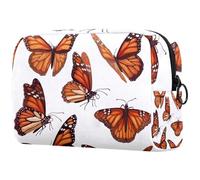 Sacs À Cosmétiques pour Femmes Papillons Monarques Trousse De Maquillage Trousse De Toilette De Voyage Organisateur De Cosmétiques