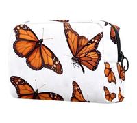Sacs À Cosmétiques pour Femmes Papillons Monarques Trousse De Maquillage Trousse De Toilette De Voyage Organisateur De Cosmétiques