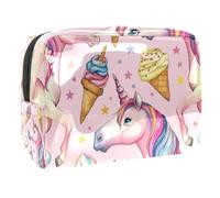 Sacs À Cosmétiques pour Femmes Scène sous-Marine - Dauphins Trousse De Maquillage Trousse De Toilette De Voyage Organisateur De Cosmétiques 18.5x7.5x13cm