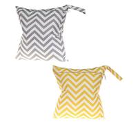 Sacs À Couches Pour Bébé 2 Pièces, Sacs Imperméables Humides/Secs, Sacs À Couches Avec Fermeture Éclair, Sacs À Couches Portables, Sacs À Couches Réutilisables