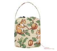 Sacs à crochet uniques en forme d'écureuil noisette pour aiguilles à tricoter