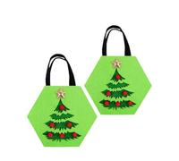 Sacs à de Noël 2 Pièces Pochettes de Cadeaux Saisonnières
