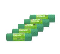 Sacs à Déchets 5x 10 Pièce 130L Sac à Ordures de Jardin Sac-Poubelle