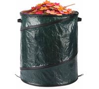Sacs À Déchets De Jardin Et Poubelle De Camping, Sac Pop-Up Pliable Robuste Avec Poignées, Réutilisable, Pour Feuilles, Ordures, Jouets, Randonnée, Pique-Nique, Entretien De La Pelouse, Vert, 130 L