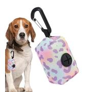 Sacs à déjections canines - Distributeur de sacs à déjections canines, distributeur de sacs à déjections canines avec mousqueton, support pour déjections canines pour voyage, promenade et plein air,