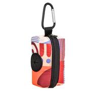 Sacs à déjections canines | Porte-déchets pour chien avec imprimé | Distributeur de cacahuètes, sacs à déchets pour chien, porte-chien portable pour voyage, camping, chiens et chats