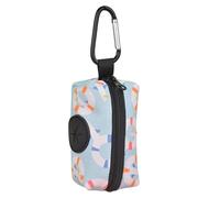 Sacs à déjections canines | Porte-déchets pour chien avec imprimé graphique | Distributeur de cacahuètes, sacs à déchets pour chien, porte-chien portable pour voyage, camping, chiens et chats