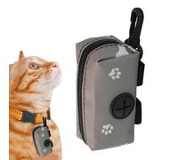 Sacs à déjections Canines, Support pour Chiens, Pochette Portable de 14 cm, conteneur de Rangement léger pour Promener Le Chien, Nettoyer la litière de Chat, Voyage, randonnée, Marche, Gris