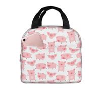 Sacs à déjeuner isothermes pour homme et femme - Boîte à déjeuner de voyage pour homme et femme, motif cochons kawaii doux pour homme et femme