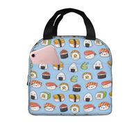 Sacs à déjeuner isothermes pour homme et femme - Boîte à déjeuner de voyage pour homme et femme, sac fourre-tout Kawaii Sushi K doux pour homme et femme