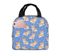 Sacs à déjeuner isothermes pour homme et femme - Boîte à déjeuner de voyage pour homme et femme, sac fourre-tout doux Kawaii Corgi pour femme et homme