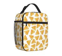 Sacs à déjeuner isothermes pour homme et femme - Boîte à déjeuner isotherme réutilisable à motif de fromage mignon, sac fourre-tout pour adulte pour bureau, pique-nique