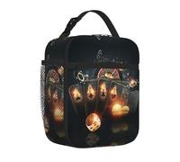 Sacs à déjeuner isothermes pour homme et femme - Creative Casino réutilisable - Sac à déjeuner fourre-tout pour adulte pour le bureau et le pique-nique