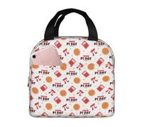 Sacs à déjeuner isothermes pour homme et femme - Happy PI Day - Sac isotherme doux pour les voyages, étanche - Petite boîte à déjeuner pour adulte pour homme et femme - Sac fourre-tout pour homme et