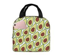 Sacs à déjeuner isothermes pour homme et femme - Imprimé avocat - Un sac isotherme doux pour les voyages - Petite boîte à déjeuner imperméable pour adulte pour homme et femme, sac fourre-tout pour