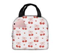 Sacs à déjeuner isothermes pour homme et femme - Jolie boîte à déjeuner douce avec nœud papillon pour homme et femme, sac isotherme tendance pour voyage, sac fourre-tout pour femme et homme