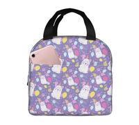 Sacs à déjeuner isothermes pour homme et femme - Petit sac à déjeuner isotherme avec ballons en alpaga Happy Birthday pour homme et femme, sac isotherme doux et imperméable pour voyage, sac