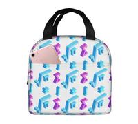 Sacs à déjeuner isothermes pour homme et femme - Petit sac isotherme doux et imperméable avec symbole mathématique amusant pour voyage, petite boîte à déjeuner pour adulte pour homme et femme, sac