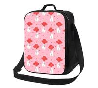 Sacs à déjeuner isothermes pour homme et femme - Petite boîte à déjeuner avec bandoulière réglable - Motif dessin animé mignon en alpaga pour homme et femme - Sac isotherme doux pour adulte