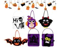 Sacs à d'Halloween Seau à en feutre 6 pièces