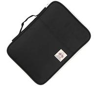 Sacs à documents A4, organisateur de portefeuille universel, étui à fermeture éclair pour ordinateur portable, sac de voyage pour documents, accessoires électroniques, sac pour (Black)