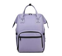 Sacs à Dos à Langer pour Bébé Avec Sacs Isolants Bouteille Sac de Voyage Sac à Langer Imperméable Multifonction pour Papa, Maman Violet 25 * 18 * 40CM