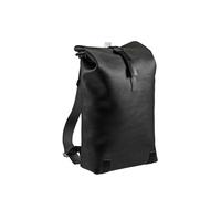 Brooks England Sac à dos Pickwick – toile en coton, roll-top, grand, unisexe, 26 L, noir
