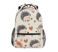 Sacs À Dos Cœur D'Amour Hérisson Sac À Dos À Bandoulière Quotidienne Polyvalent Daypacks, Pour Business, Activités, Randonnée