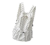 Sacs à dos de style japonais, sacs à dos décontractés, sac d'école, sac à dos à pois avec cordon de serrage, style japonais pour étudiant, école, voyage, sac à dos décontracté, blanc, One Size