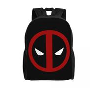 Sacs à dos de super-héros personnalisés pour garçons et filles, Deadpool Sympol, sacs de voyage pour l'école, les femmes et les hommes, sac à dos pour ordinateur portable de 15 pouces Noir
