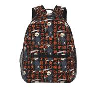 Sacs à dos de voyage pour ordinateur portable, motif squelettes d'Halloween, faucille, symboles spéciaux, sac à dos léger, grande capacité, sac de travail pour le yoga, la plage et la randonnée