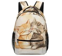 Sacs À Dos Deux chatons Cartable Animaux de compagnie Sac D'ecole Sac De Voyage Sac Scolaire Pour Garçons Filles Adolescents One Size