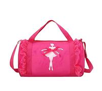 Sacs à dos femme taille moyenne sac enfant mode une épaule sac à dos danse latine ballet école sac fille princesse sac de danse sac d'urgence sac à dos rempli, Rose, taille unique