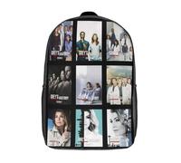 Sacs à dos Grey's Anatomy, sac à bandoulière basique, cartable, sac à dos - XTYD1718 Noir