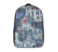 Sacs à dos Grey's Anatomy Seasons, sac à bandoulière basique, sac à dos, cartable, sac à dos - XTYD1707 Noir