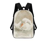 Sacs À Dos Imprimés En 3D Pour Enfants Cute Sleeping Baby Swan Nursery Illustration : Sac À Dos Scolaire Mignon Pour Garçons, Idéal Pour Les Activités De Plein Air Et Les Sorties Au Collège 17inch