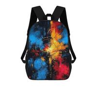 Sacs À Dos Imprimés En 3D Pour Enfants Target of Origin - Abstract Circles And Colors : Sac À Dos Scolaire Mignon Pour Garçons, Idéal Pour Les Activités De Plein Air Et Les Sorties Au Collège 17inch