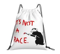 Sacs à dos « Its Not A Rat Race » : sacs à cordon décontractés et portables, sacs de rangement, sacs à livres pour hommes, femmes et étudiants