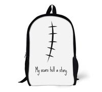 Sacs à dos Mes cicatrices racontent une histoire. Sac d'école de 17 pouces