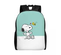 Sacs à dos personnalises imprimes en 3D avec le dessin anime S-Snoopy pour filles, garcons, sacs d'ecole, de voyage, pour hommes et femmes, sac à dos pour ordinateur portable de 15 Noir