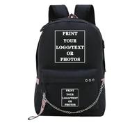 Sacs À Dos Personnalisés Personnalisez Votre Logo Nom Image Cartable Adolescent Enfants Mode Sacs À Dos Personnalisés Sac À Dos De Voyage Color7,45×32×15cm