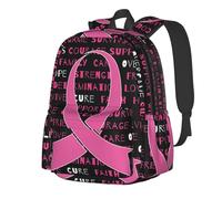 Sacs à dos pour adultes, citations inspirantes sur le cancer du sein, sac à dos pour ordinateur portable 15 pouces, sac de voyage léger pour hommes et femmes, cadeaux