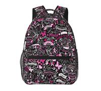 Sacs à dos pour adultes, sac à dos pour ordinateur portable 15 pouces, sac de voyage léger pour hommes et femmes, cadeaux pour la sensibilisation au cancer du sein