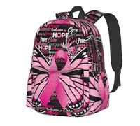 Sacs à dos pour adultes, sac à dos pour ordinateur portable 15 pouces, sac de voyage léger pour hommes et femmes, cadeaux pour la sensibilisation au cancer du sein