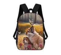 Sacs À Dos Pour Enfants 17inch Whimsical Forest Friends Sac À Dos Imprimé 3D, Sac D'école, Sac Tendance, Sac De Voyage, Sac Scolaire Pour L'école Ou Les Voyages