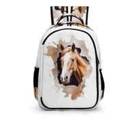 Sacs À Dos Pour Enfants, Cheval Imprimé Sac À Dos Animal Cheval Thème Sac À Dos Sac Enfants Dessin Sac À Dos Sac Étudiant CArtable Pour Enfants Primaire