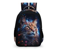 Sacs À Dos Pour Enfants, Galaxy Chat Imprimé Sac À Dos Animal Chat Thème Sac À Dos Sac Enfants Dessin Sac À Dos Sac Étudiant CArtable Pour Enfants Primaire